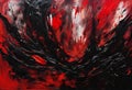 black and red paint abstract background